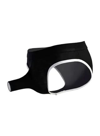 Elephant Nose Open Briefs Black 