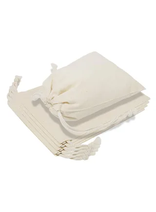 12 Pack Reusable Produce Bags, 17*23cm Muslin Bags with Drawstrings for Shopping and Storage, Washable, Biodegradable, for Fruit Vegetable and More 