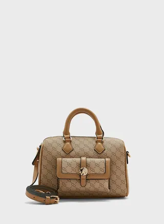 Strap With Top Handle Tote 