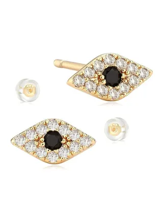 MEVECCO Women Earrings Gold Stud 14K Gold Filled Small Simple Handmade Hypoallergenic Everyday Jewelry 
