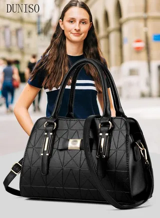 Women's Vintage Tote Bag Handbags with Large Capacity Faux Leather Shoulder Bag Ladies Fashion Designer Satchel Crossbody Bag with Detachable Strap for Ladies 