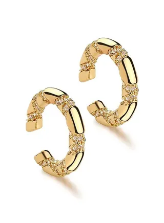Women Ear Cuff Earring Gold Non Pierced Ear Cartilage Clip on Wrap Hoop 14K Gold Filled Tiny Boho Beach Simple Minimalist Delicate Handmade Hypoallergenic Jewelry Gift-Sold as Single/Pair 