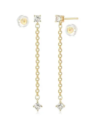MEVECCO Women Earrings Gold Stud 14K Gold Filled Small Simple Handmade Hypoallergenic Everyday Jewelry 