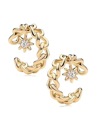 Mevecco Women Ear Cuff Earring Gold Non Pierced Ear Cartilage Clip on Wrap Hoop 14K Gold Filled Tiny Boho Beach Simple Minimalist Delicate Handmade Hypoallergenic Jewelry Gift-Sold as Single/Pair 
