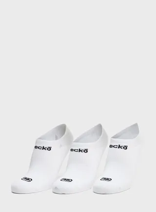 3 Pack Logo No Show Socks 