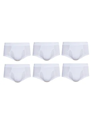 John Gladstone Mens Brief White pack of 6 