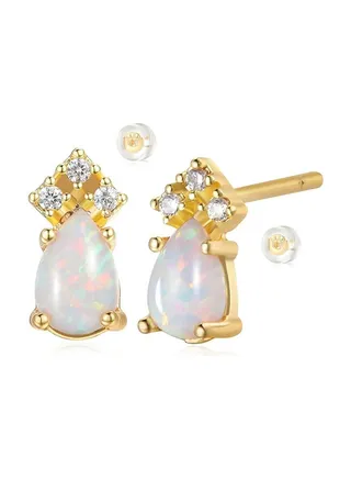 MEVECCO Women Earrings Gold Stud 14K Gold Filled Small Simple Handmade Hypoallergenic Everyday Jewelry 