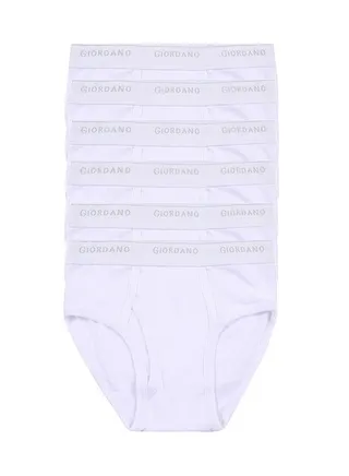 6-Piece Solid Classic Briefs Signature White 
