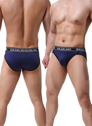 Men's Low Waist Underwear Briefs Royal Blue 