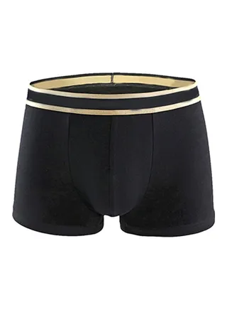 Casual Breathable U Convex Briefs Black 