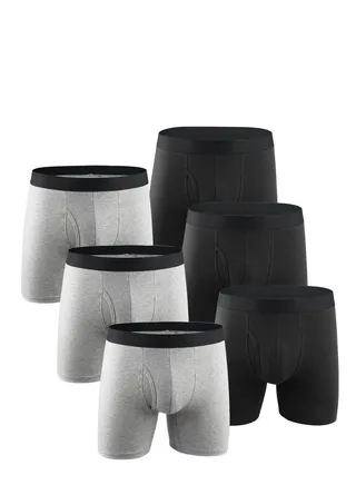 6PCS Breathable Boxers Set Multicolour UK US Size 