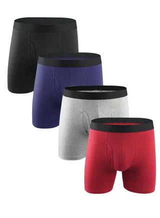4PCS Breathable Boxers Set Multicolour UK US Size 