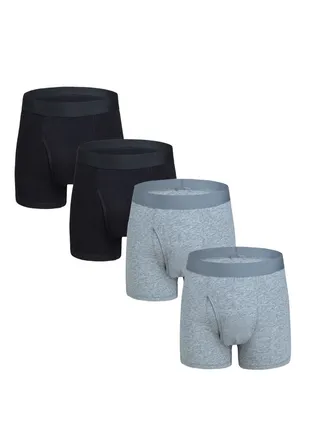 4PCS Breathable Boxers SetS Multicolour 