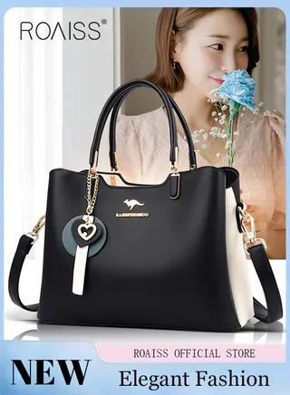 Leather Women Shoulder Bag Women's Handbag Elegant Patent Leather Bag Waterproof Handbag Shoulder Bag Women Large Capacity Bag 