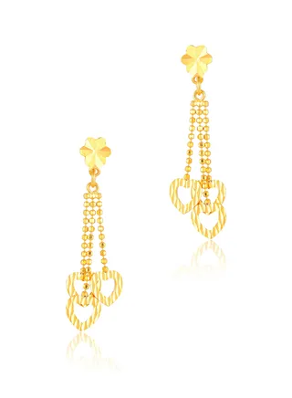 Wear Your Heart on Your Ears with 22K Gold Earrings 