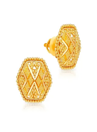 22 Carat 916 Purity Yellow Gold Earring EG4155845Y For Women 
