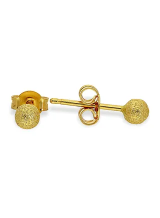 Gold Stud Ball Earrings 18KT - FKJERN18K1810 