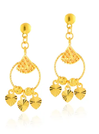 Unleash Your Inner Radiance with our Stunning 22kt Gold Earrings 