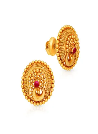 22 Carat 916 Purity Yellow Gold Earring EG3271273Y For Women 