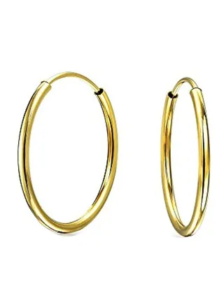 14 Karat Gold Hoop Earrings 