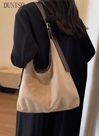 Women's Shoulder Tote Bag Faux Leather Handbag for Women Large Capacity Messenger Fashionable Travel Shoulder Bag for Ladies Girls College Students 