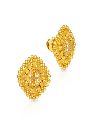 22 Carat 916 Purity Yellow Gold Earring ERCOS16541Y For Women 