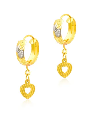 Experience Purity with 21k Gold Earrings 