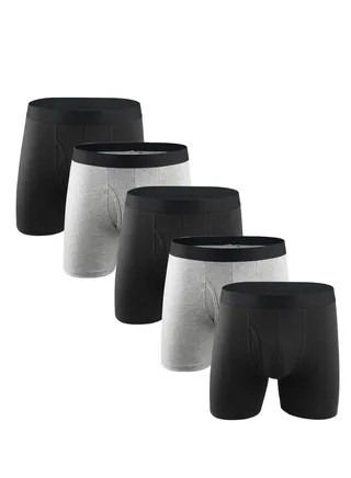 5PCS Breathable Boxers Set Multicolour UK US Size 