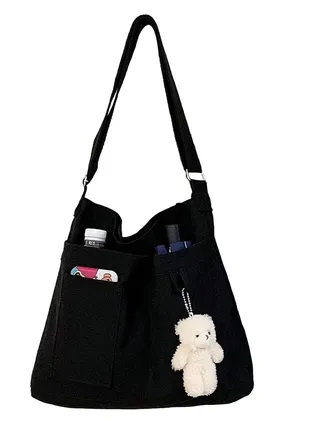 Woman Hobo Canva Tote Crossbody Bag with Multiple Pockets Big Capacity Casual Shoulder Bag for Travel and Daily Use 