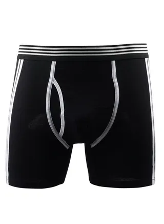 Men Breathable Underwear Brief Black/White 