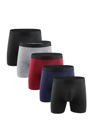 5PCS Men Breathable Underwear Brief Boxers Sets UK US Size 