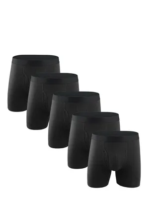 5PCS Men Breathable Underwear Brief Boxers Sets 