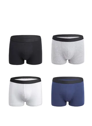 4PCS Men Breathable Underwear Brief Boxers Sets UK US Size 
