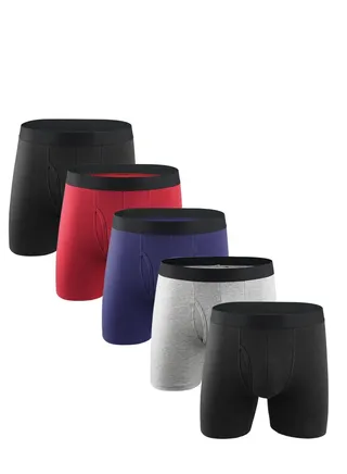5PCS Men Breathable Underwear Brief Sets 