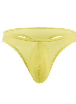 Low Rise Breathable Briefs Yellow 