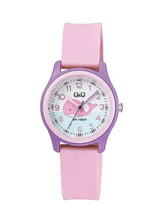 Girls' Rubber Analog Watch Vs59J001Y 
