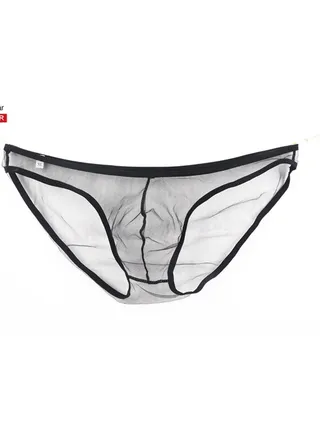 T-Back Thong Briefs Low Rise Underwear Black 