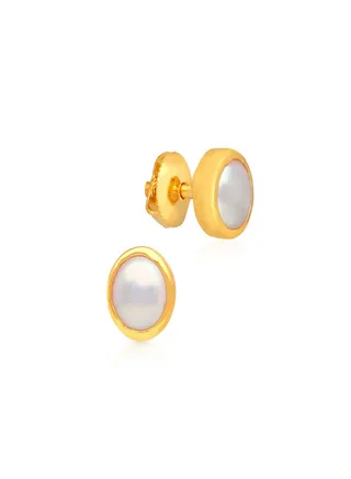 Malabar Gold and Diamonds 22 Carat 916 Purity Gemstone Earring PGNSOC044ER1Y 