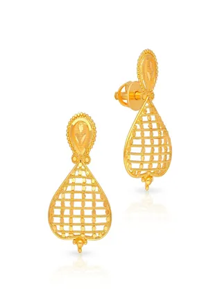 22 Carat 916 Purity Yellow Gold Earring EG4129074Y For Women 