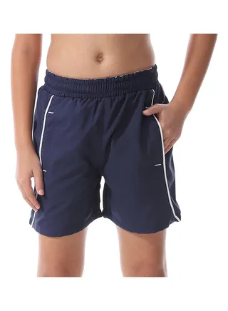 Navy Blue Boys Swim Board Short_Blue 