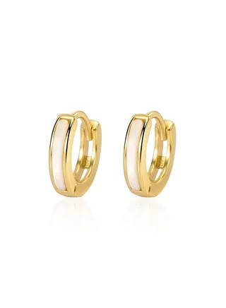 18K Gold Fritillaria Earrings For Women 