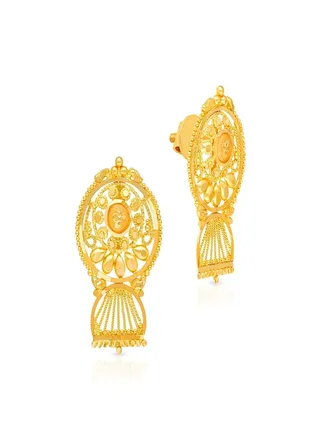 22 Carat 916 Purity Yellow Gold Earring EG4128955Y For Women 