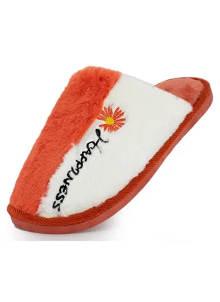 Lucky Kids Mens Womens Luxurious Cozy Slip On Scuff Slippers With Velvet & Anti Skid Non-Slip Rubber Sole For Little/Big Kid 