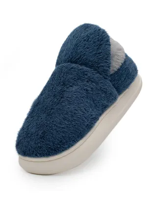 Lucky Kids Cute Cozy Unisex Slip On Bedroom Slippers With Warm Plush Fleece And Rubber Non-Slip Sole For Little/Big Kids 