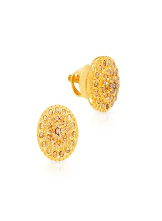 22 Carat 916 Purity Yellow Gold Uncut Diamond Earring EGNPRE050ER1Y For Women 
