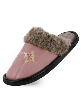Lucky Kids Mens Womens Luxurious Cozy Slip On Scuff Slippers With Velvet & Anti Skid Non-Slip Rubber Sole For Little/Big Kid 