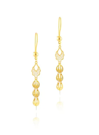 A Collection of Exquisite 21k Gold Earring 