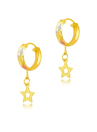 Luxurious 21K Gold Earrings You'll Love 