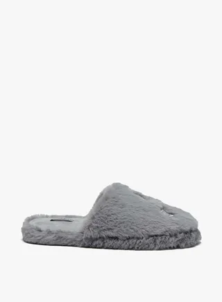 Girls Star Embroidered Slip On Bedroom Mules By Shoexpress 