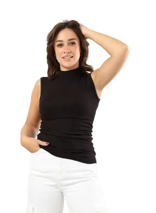 Viscose High Neck Top 